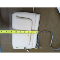 Calvin Klein Cream Crossbody Bag With Gold Hardware & Adjustable Strap 10.5"x7"