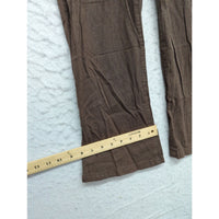 Gloria Vanderbilt Womens Brown Corduroy Pants Size 8P Made In Kenya