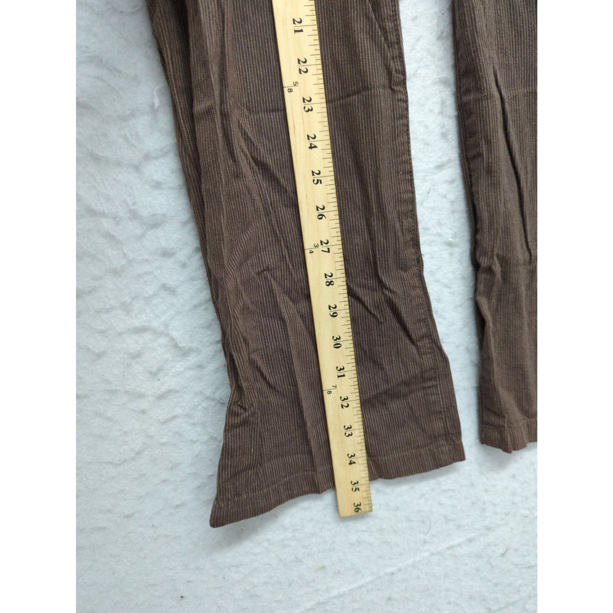 Gloria Vanderbilt Womens Brown Corduroy Pants Size 8P Made In Kenya