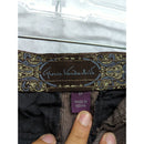 Gloria Vanderbilt Womens Brown Corduroy Pants Size 8P Made In Kenya