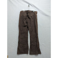 Gloria Vanderbilt Womens Brown Corduroy Pants Size 8P Made In Kenya