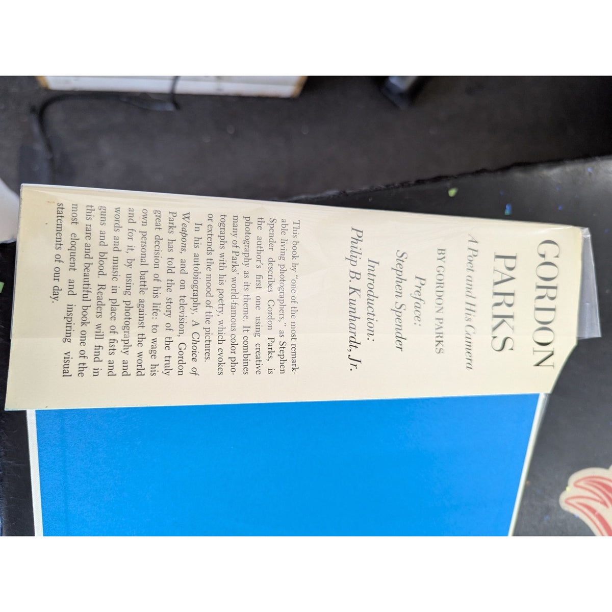 Gordon Parks "A Poet And His Camera" Hardcover Book With Dust Jacket 1969 Editio