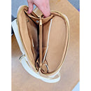 Mistique Cork & Faux Leather Double Strap Backpack Purse With Gold Accents And M