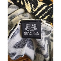Dolce Cabo Womens Sleeveless Animal Print Top Zebra & Leopard Pattern
