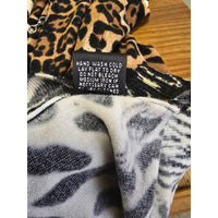 Dolce Cabo Womens Sleeveless Animal Print Top Zebra & Leopard Pattern