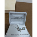 Le Vieux Fine Silver Plated Necklace & Earring Set With Swarovski Marcasite