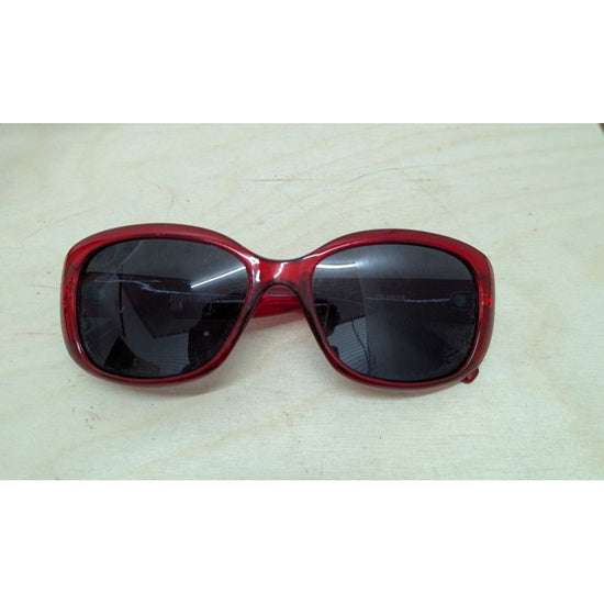Steve Madden Red Rectangle Sunglasses Performance Line Dark Lens