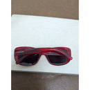 Steve Madden Red Rectangle Sunglasses Performance Line Dark Lens