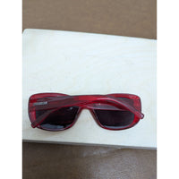 Steve Madden Red Rectangle Sunglasses Performance Line Dark Lens