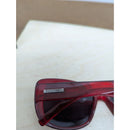 Steve Madden Red Rectangle Sunglasses Performance Line Dark Lens