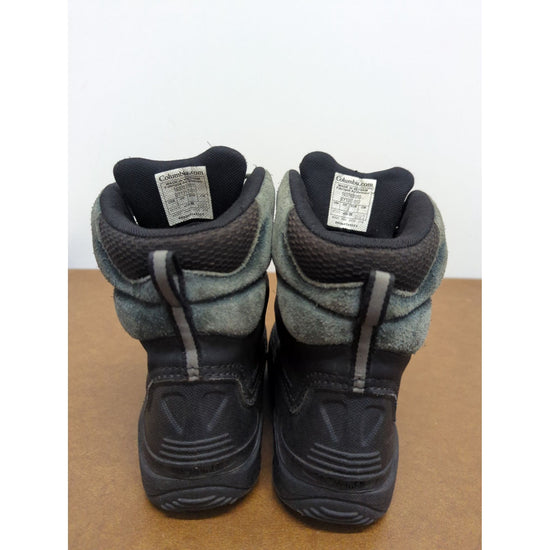 Columbia Black Youth Snow Boots With Durable Soles & Insulated Lining - Size 3
