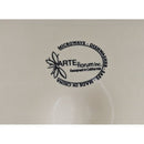 Arte Florum Italica Cream Ceramic Square Plate With Topiary Design