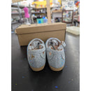 Link Comfort Girls Silver Glitter Mary Jane Shoes Size 10 With Box