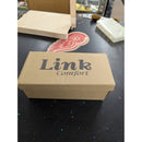Link Comfort Girls Silver Glitter Mary Jane Shoes Size 10 With Box