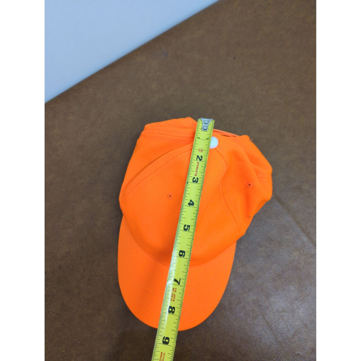 Bright Orange Adjustable Cap With Green Underbill By Signatures
