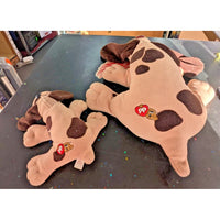 Vintage Tonka PP Puppy Dog Plush Set Brown & Tan Stuffed Animals Collectible Sof
