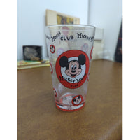 Vintage Disney Mickey Mouse Club Collector Glass 2013 Red & Black Design 4.25 Inches Tall