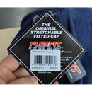 Flexfit Navy Stretchable Fitted Baseball Cap L/XL Polyester Cotton Blend