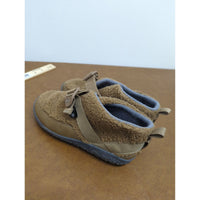 Chaco Kids Brown Fleece-Lined Shoes Adjustable Strap Rubber Sole Size 11