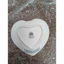 Precious Moments 1995 Sweetheart Heart-Shaped Porcelain Plaque With Stand Pink Floral Design 4"x4"