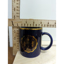 Detroit College Of Business 1962 Blue & Gold Ceramic Mug 3.5" Tall Made In China