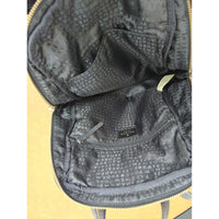 Kate Spade New York Black Nylon Small Backpack With Gold Accents And Adjustable Straps