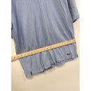 Alex Cannon Blue Polo Shirt Short Sleeve Cotton Mens M Made In India