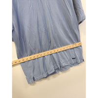Alex Cannon Blue Polo Shirt Short Sleeve Cotton Mens M Made In India