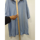Alex Cannon Blue Polo Shirt Short Sleeve Cotton Mens M Made In India