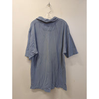 Alex Cannon Blue Polo Shirt Short Sleeve Cotton Mens M Made In India