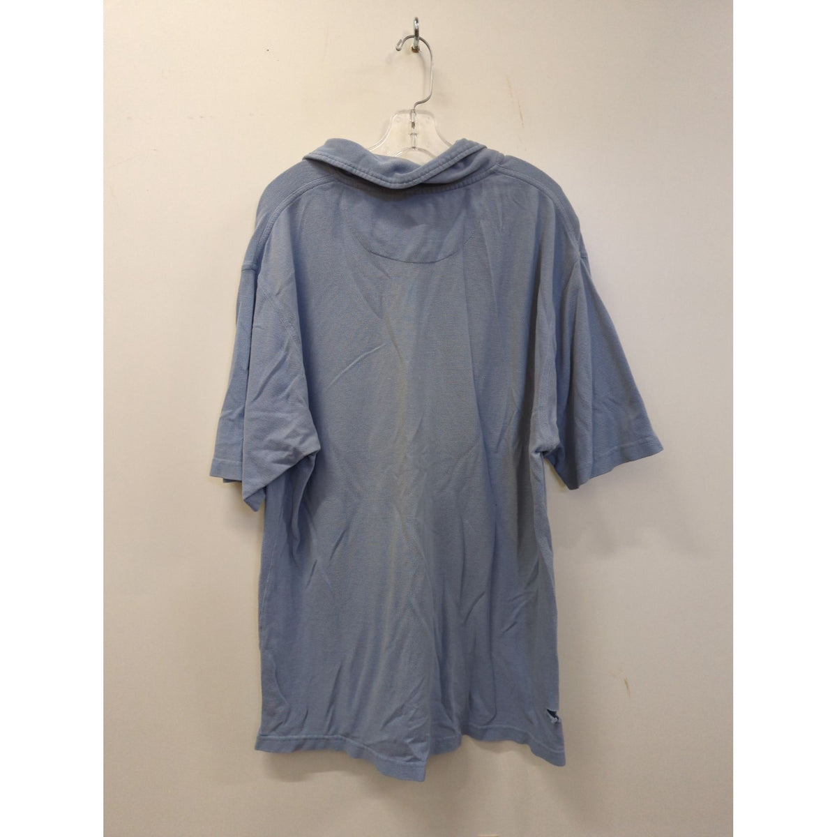 Alex Cannon Blue Polo Shirt Short Sleeve Cotton Mens M Made In India