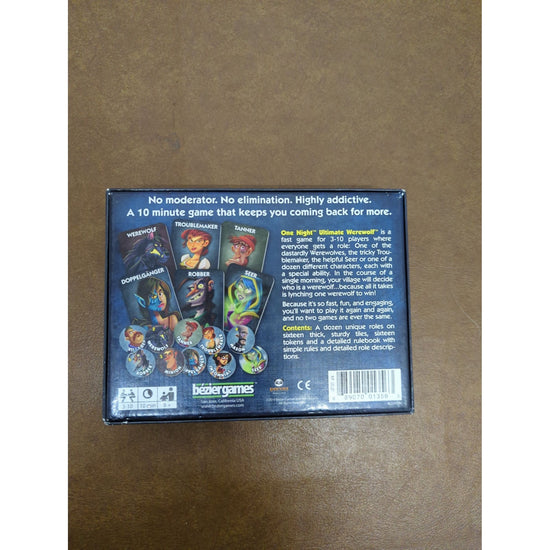 One Night Ultimate Werewolf Party Game For 3-10 Players Ages 8+ By Bézier Games
