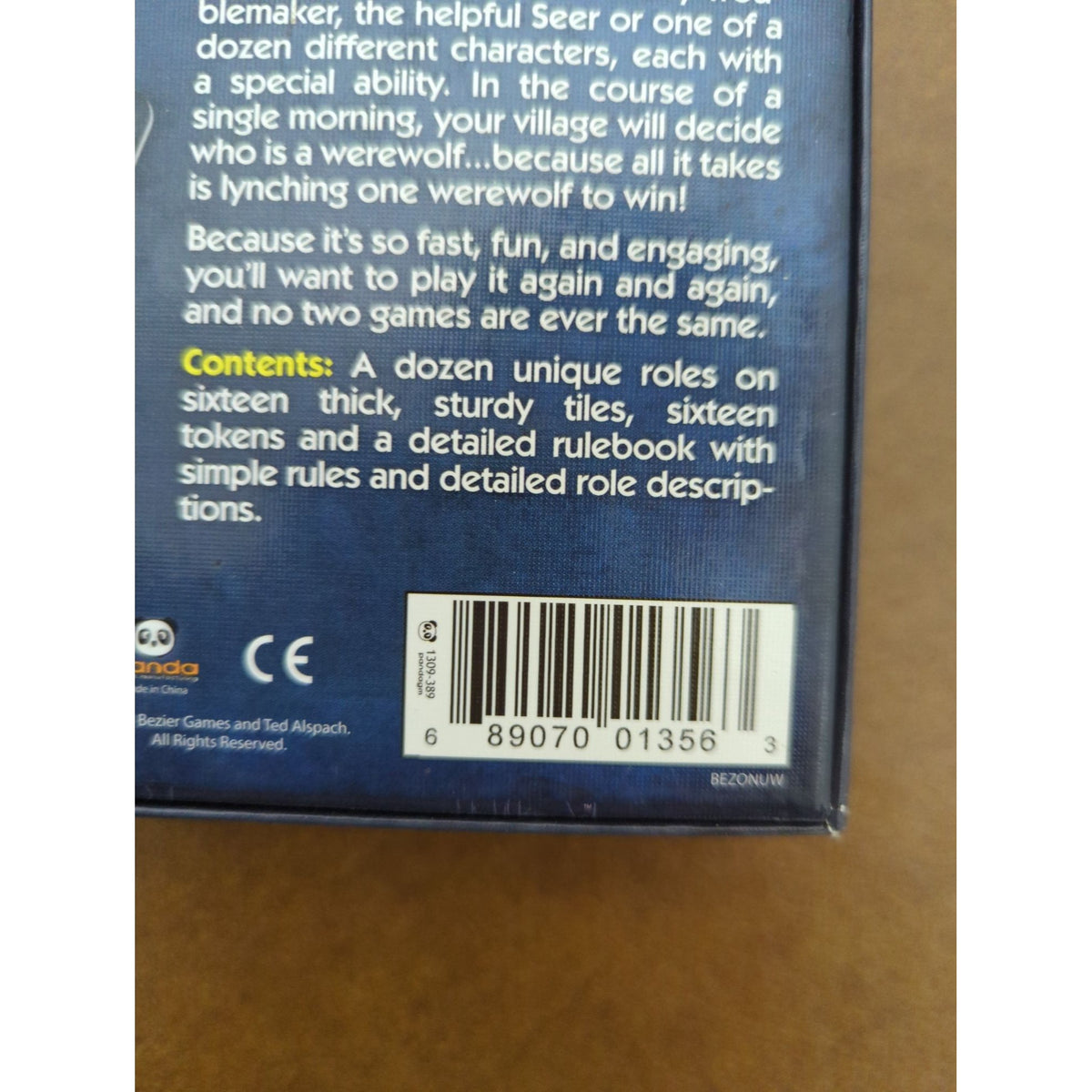 One Night Ultimate Werewolf Party Game For 3-10 Players Ages 8+ By Bézier Games