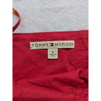 Tommy Hilfiger Paisley Spaghetti Strap Summer Dress Red Orange