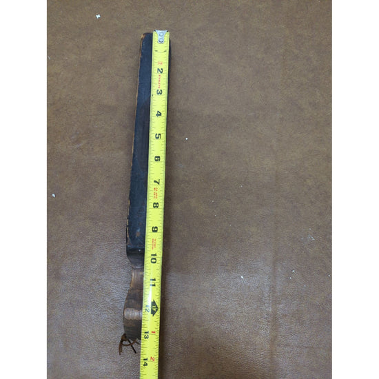 Vintage Wood Handle Razor Strop With Leather Sharpening Strap Approx. 13 Inches Long