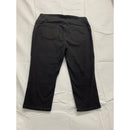 Lee Womens Slimming Fit Black Capri Pants Size 18W Medium Stretch Material