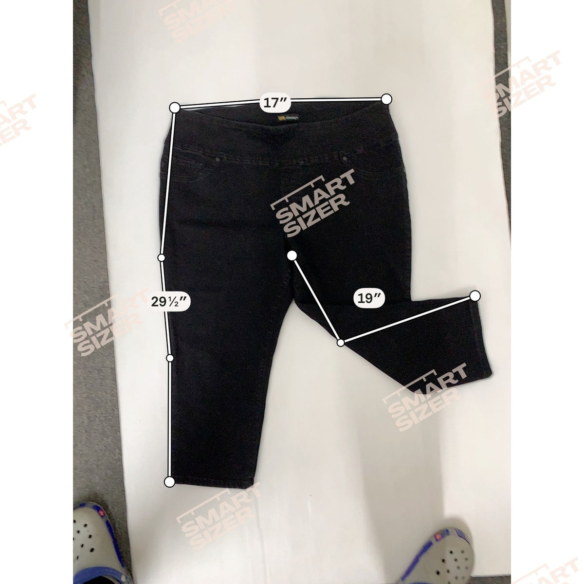 Lee Womens Slimming Fit Black Capri Pants Size 18W Medium Stretch Material