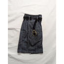 7 For All Mankind Womens Denim Pencil Skirt With Belt