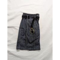 7 For All Mankind Womens Denim Pencil Skirt With Belt