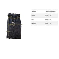7 For All Mankind Womens Denim Pencil Skirt With Belt