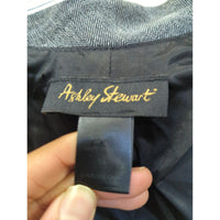 Ashley Stewart Womens Gray 3/4 Sleeve Blazer Size 14 Button Front Office Wear