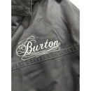 Burton Black Hooded Winter Jacket With Zipper & Snap Closures Size L Lightweight