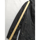 Burton Black Hooded Winter Jacket With Zipper & Snap Closures Size L Lightweight