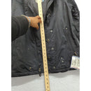 Burton Black Hooded Winter Jacket With Zipper & Snap Closures Size L Lightweight
