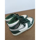 Air Jordan Retro High Tops Green & White Sneakers Mens Size 8 Distressed Pre-Owned