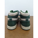 Air Jordan Retro High Tops Green & White Sneakers Mens Size 8 Distressed Pre-Owned