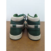 Air Jordan Retro High Tops Green & White Sneakers Mens Size 8 Distressed Pre-Owned
