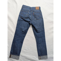 Levis Premium Womens Blue Denim Jeans Rolled Cuff Mid Rise