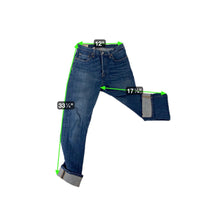 Levis Premium Womens Blue Denim Jeans Rolled Cuff Mid Rise