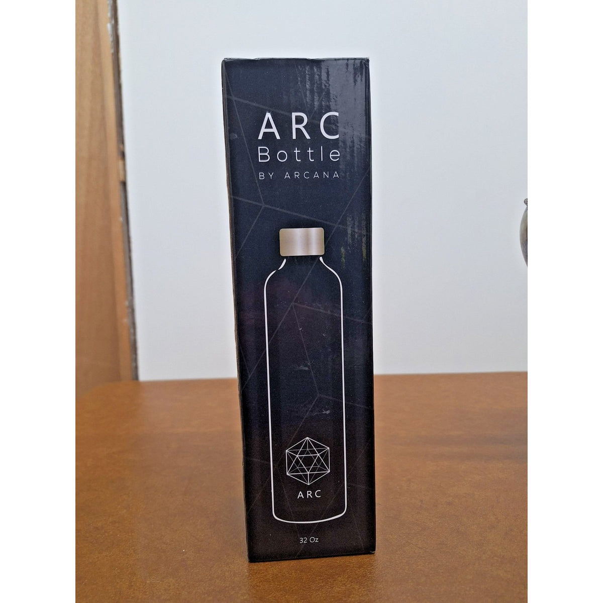 Arc 32 Oz BPA-Free Frosted Water Bottle With Time Markers & Sacred Geometry Desi